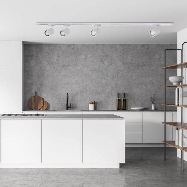 System szynowy Tokio LP-787 SET 1F WH regulowany reflektorki 1-fazowy białe