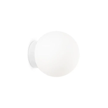 Lampa naścienna okrągła Mapa biała 1xG9 15W szklana kulista ball do salonu 59808