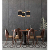 Lampa zwisowa okrągła ratan Boho 6549 TK Lighting ekologiczna czarna