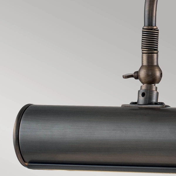 Kinkiet LAMPA ścienna PICTURE LIGHTS PL1-10-DB Elstead metalowa OPRAWA nad obraz klasyczna galeryjka ciemny brąz