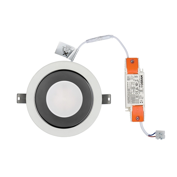 Łazienkowa LAMPA wpust KEA 8771 Nowodvorski metalowa OPRAWA LED 30W 3000K okrągła sufitowa IP44 biała