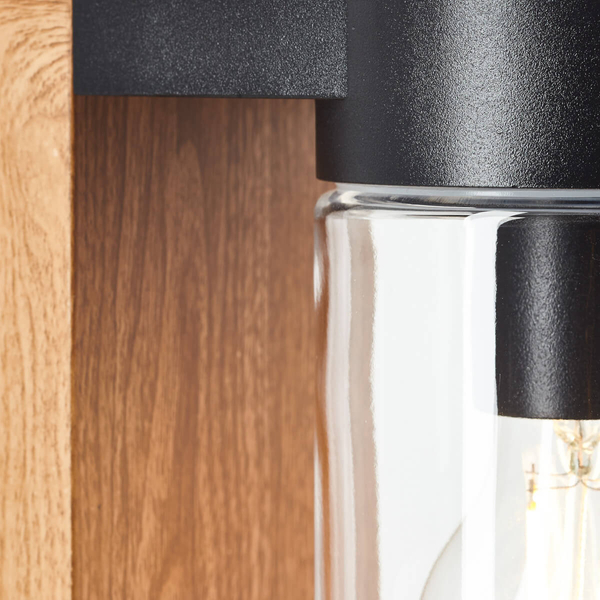 Zewnętrzna lampa stojąca Cabar 96373/76 IP44 słupek drewniany