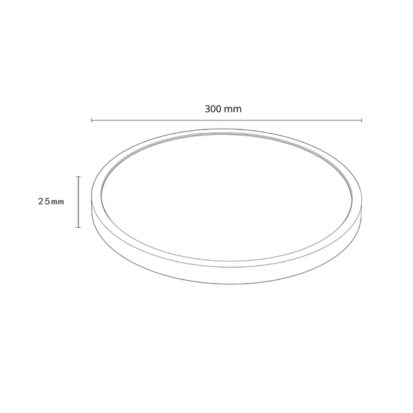 Plafon sufitowy California LP-2505/1C-30 WH LED 24W 3000-6500K biały