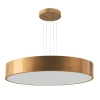 Lampa zwisająca nad łóżko Kengo 5240 do sypialni okrągła tuba złota