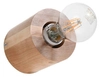 Ścienna LAMPA ekologiczna SL.0673 okrągła OPRAWA kinkiet tuba drewniana