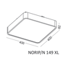 Kwadratowa lampa Norip 314902103 Elkim LED 36W 3000K czarna