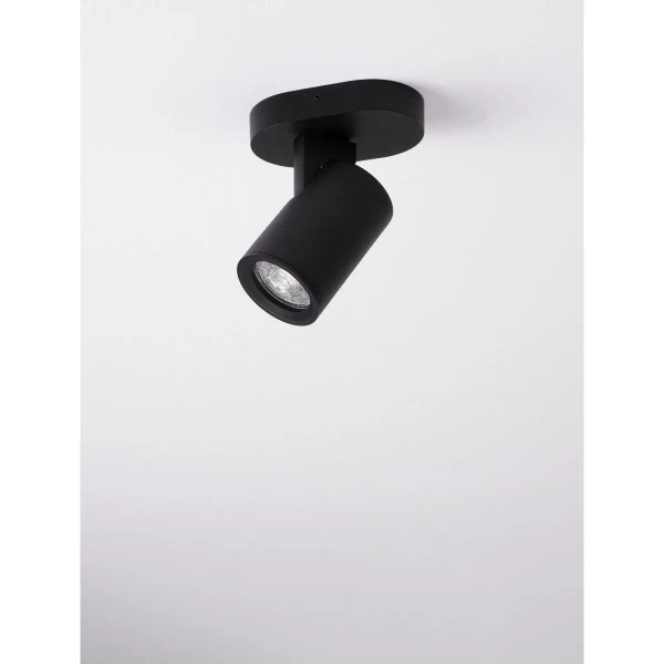 Sufitowa lampa do sypialni LUNBIRA LE45658 z regulacją tuba czarna