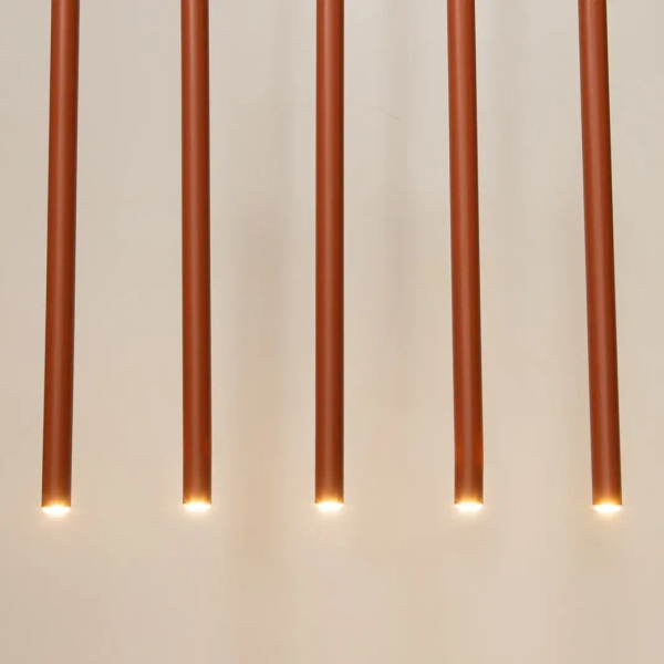 Nowoczesna wisząca lampa Sopel 5 41455 do przedpokoju ceglana