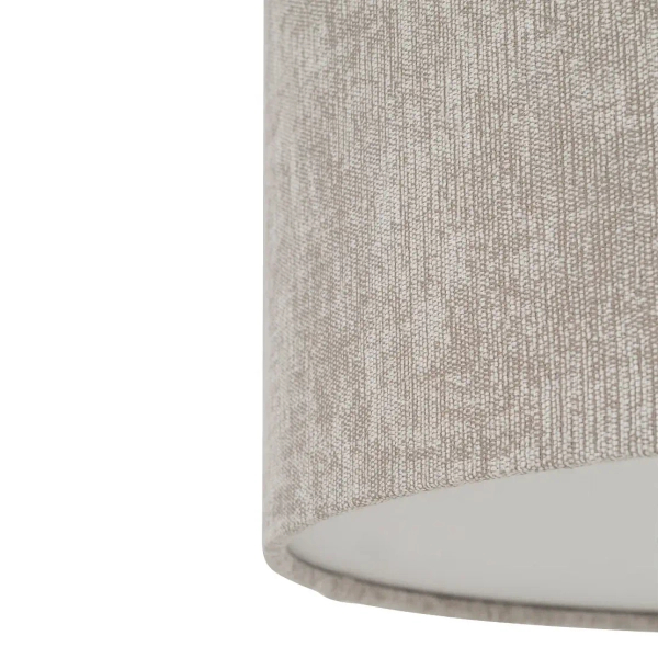 Lampa abażurowa wisząca CEDRO 11664 do salonu beżowa