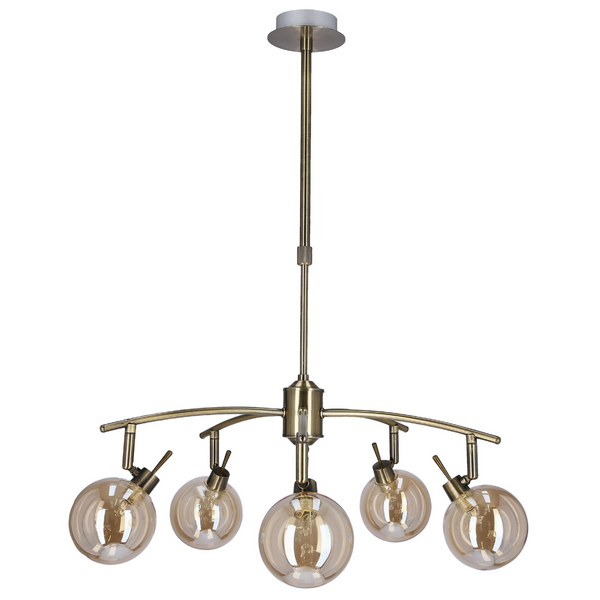 Wisząca lampa Lentini 35-16331 Candellux kule balls patyna bursztynowe