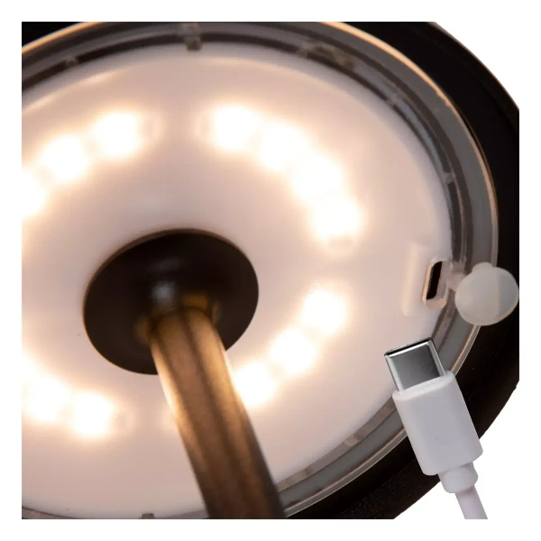 Lampa stołowa JOY 15500/02/30 Lucide LED 1,5W 3000K IP54 dotykowa czarna