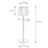 Przenośna lampa stołowa Fiore 108653 Markslojd IP44 czarny