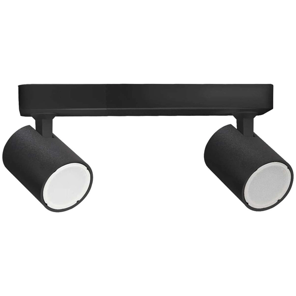 Regulowana LAMPA sufitowa SNOW LP-731/2W BK Light Prestige reflektorowa OPRAWA metalowy plafon tuby natynkowe czarny