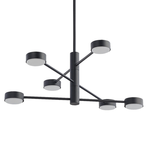 Sufitowa LAMPA regulowana ORBIT 7946 Nowodvorski industrialne molekuły sticks do jadalni czarne