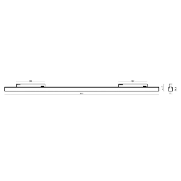 Oprawa szynowa Magneto Abigali LWQ-M07S LED 24W ściemnialna czarna 