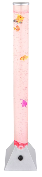 Podłogowa lampa stojąca Mendoza 5 rybek LED RGB 0,06W srebrna