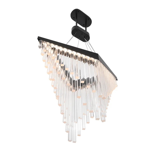 Lampa wisząca glamour Vivien QN-VIVIEN-P-L-BK LED 40W 3000K czarna
