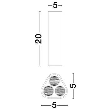 Lampa sufitowa PARENZO LE45524 LED 6W 3000K do jadalni złota