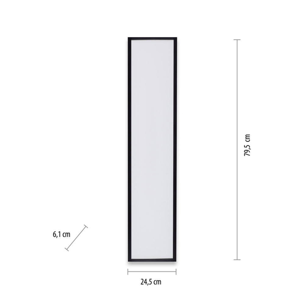 Sypialniana lampa sufitowa Flat LED 14W 3000K prostokąt czarny