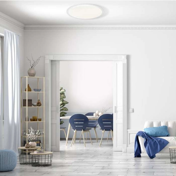 LAMPA sufitowa CRUZ ML4219 Milagro metalowa OPRAWA okrągła LED 40W 3000K - 6000K plafon z pilotem biały