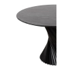 Stół TANGO MM001501100411 czarny drewniany dekor marmuru 120cm