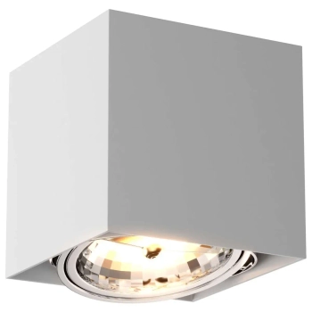 Lampa sufitowa BOX SL 1 89947 metalowa kostka SPOT cube biała