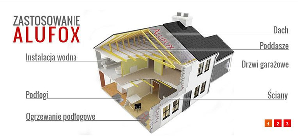 Izolacja Alufox pianka aluminium INS-T termoizolacyjna 1,2x0,8m