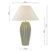 Ceramiczna lampa stołowa Rosario ROS4239-CLE1633 Dar Lighting tkanina szary