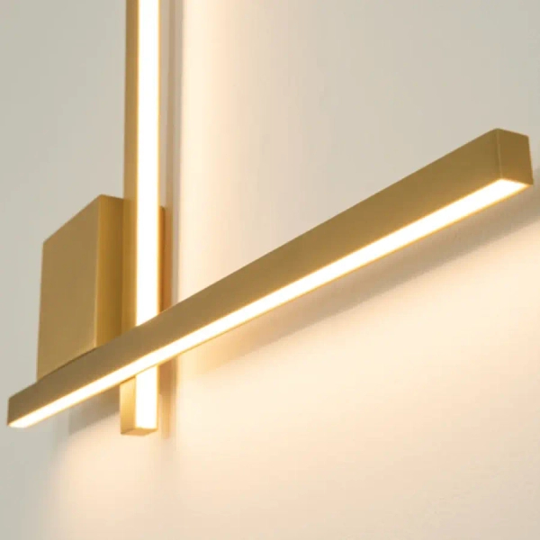 Nowoczesna ścienna lampa 23104 LED 13W 3000K metalowy złoty