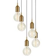 LAMPA wisząca BRONX 108100 Markslojd loftowa OPRAWA metalowa kaskada zwis 5-punktowy brąz