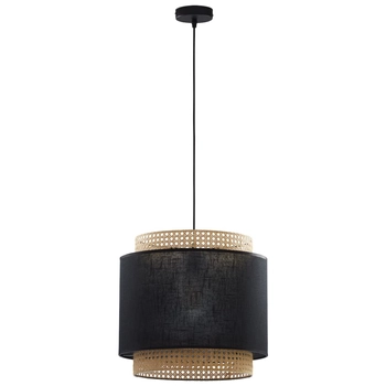 Ażurowa lampa wisząca Boho 6542 TK Lighting ratanowa brązowa czarna