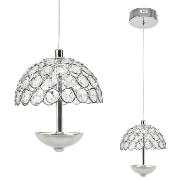 Kryształowa lampa wisząca VENUS ML314 LED 5W 4000K chrom