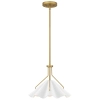 Lampa wisząca nad stół Mejia QZ-MEJIA-1P-S-AB  mosiądz biały