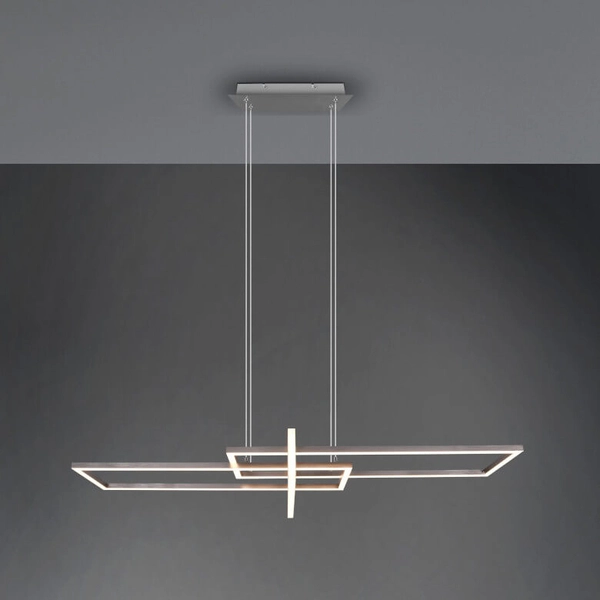 Lampa wisząca ściemnialna ZENITRA DL307320310 LED 34W 3000K srebrna