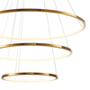 Zwisowa lampa salonowa Circle Slim ST-10112P-3 LED 53W 3000K okrągła złota