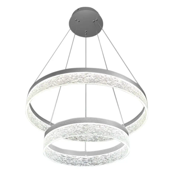 Podwójny ring zwisająca lampa Gala ML2243 LED 54W 4000K srebrny