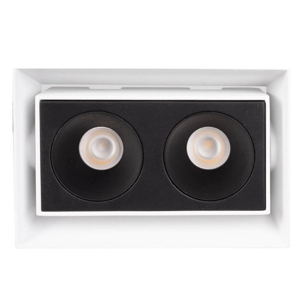 Lampa podtynkowa z modułem LED i zasilaczem Modular H180.06 + HM180 2L + HT180 6W ON/OFF Maxlight LED 6W 3000K czarna biała