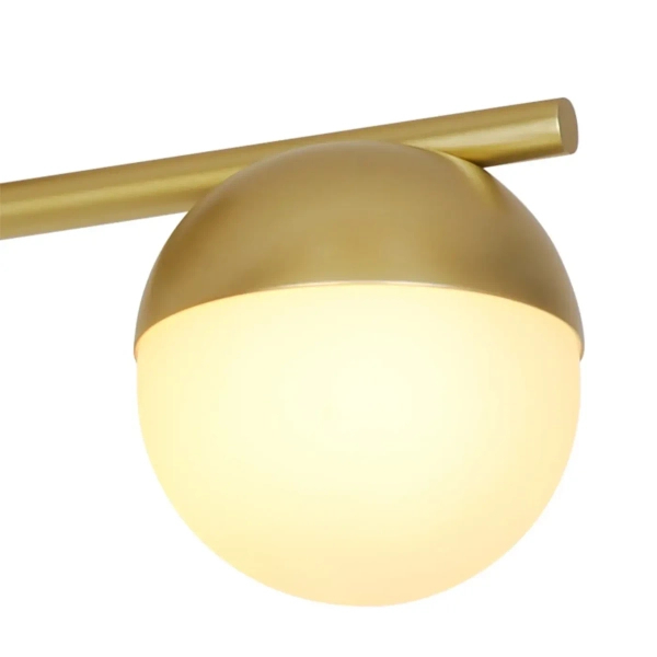 Potrójna lampa sufitowa Contina 2512096035 szklane kule mosiądz