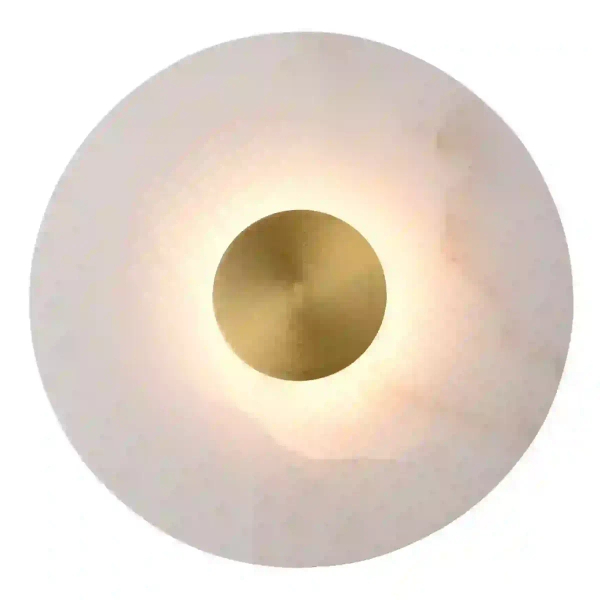Okrągły naścienny kinkiet Dalinia WL0114 LED 8W 3000K złoty