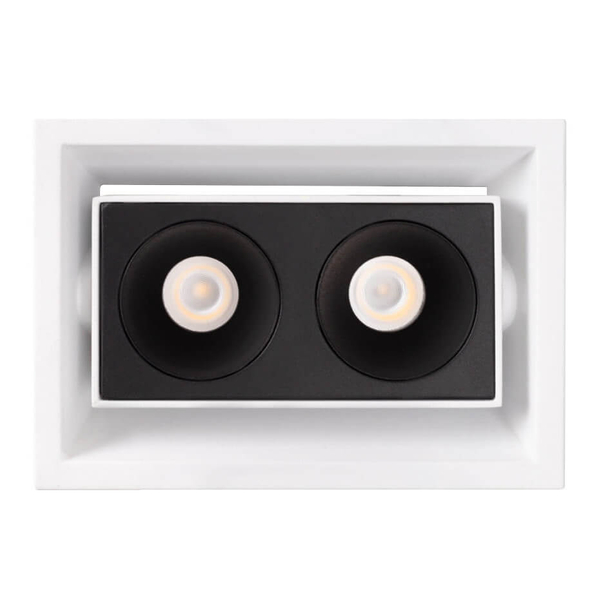 Podtynkowa lampa z zasilaczem i modułem LED Modular H180.02 + HM180 2L + HT180 6W ON/OFF Maxlight LED 6W 3000K czarna biała