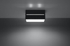 Natynkowa LAMPA sufitowa SL.0384 prostokątna OPRAWA metalowa downlight czarna
