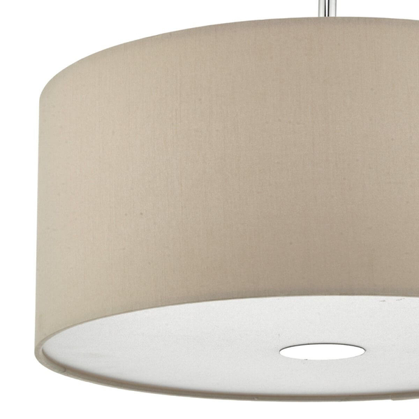 Wisząca lampa z abażurem Ronda RON1029 nad stół szara chrom