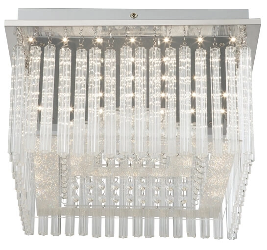 Sufitowa lampa Vince 68567-21 szklane pręty LED 21W 4000K chrom