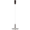 LAMPA wisząca METIS AD16002-3A COFFEE Italux modernistyczna OPRAWA zwis LED 14,4W 3000K pierścienie ring brązowe białe