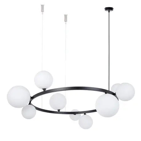 Lampa szklana wisząca Bolero 41320 nad stół czarna biała