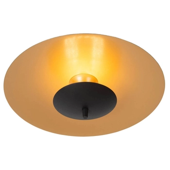 Okrągła lampa sufitowa Vulcan 30161/09/30 Lucide LED 9W 3000K czarny złoty