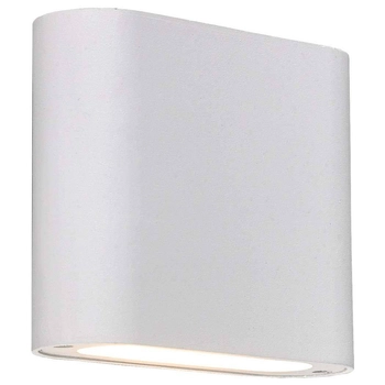Zewnętrzna LAMPA ścienna SAPRI LP-1556/1W WH Light Prestige ścienna OPRAWA outdoor LED 6W 4000K metalowa IP54 biała