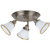 Sufitowa LAMPA plafon GRANDO 6548 Rabalux metalowa OPRAWA angielska reflektorki okrągłe brąz białe
