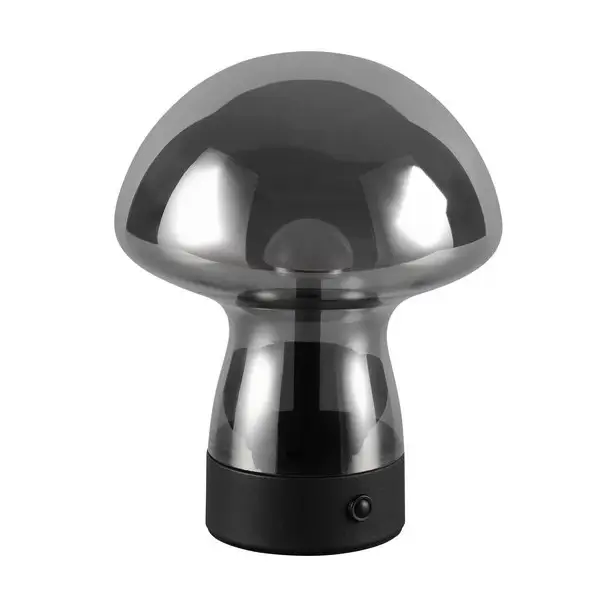 Szklana lampa na stół DOOLEY R54981154 LED 1,5W 3000K przydymiony szary