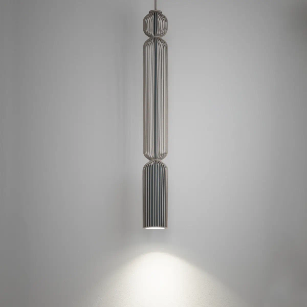 Metalowy klosz do lampy CAMELEON SINGLES 12209 szary błękit beżowy